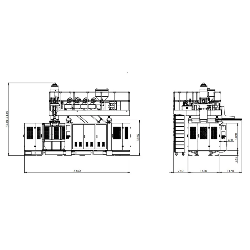 60L এক্যুমুলেটর ব্লু মল্ডিং মেশিন